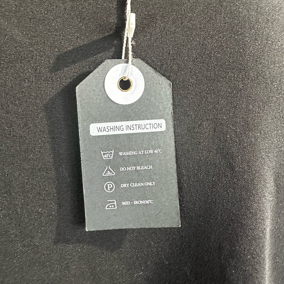 Ekaliy Women’s Black Midi Dress, loose fit midi, Minimalist,Modest Chic, Elegant - Picture 8 of 13